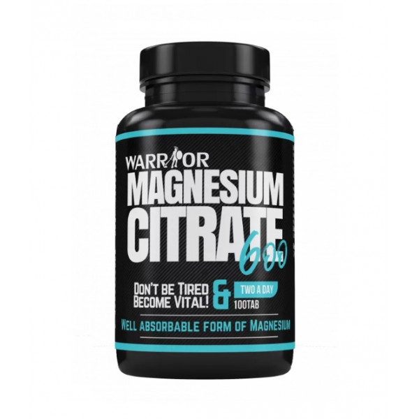 Magnesium Citrate 600 - 100 tabliet - Warrior