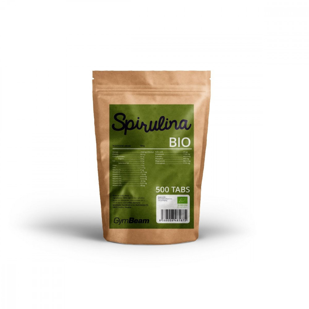 Bio Spirulina 500 mg 500 tabliet - GymBeam