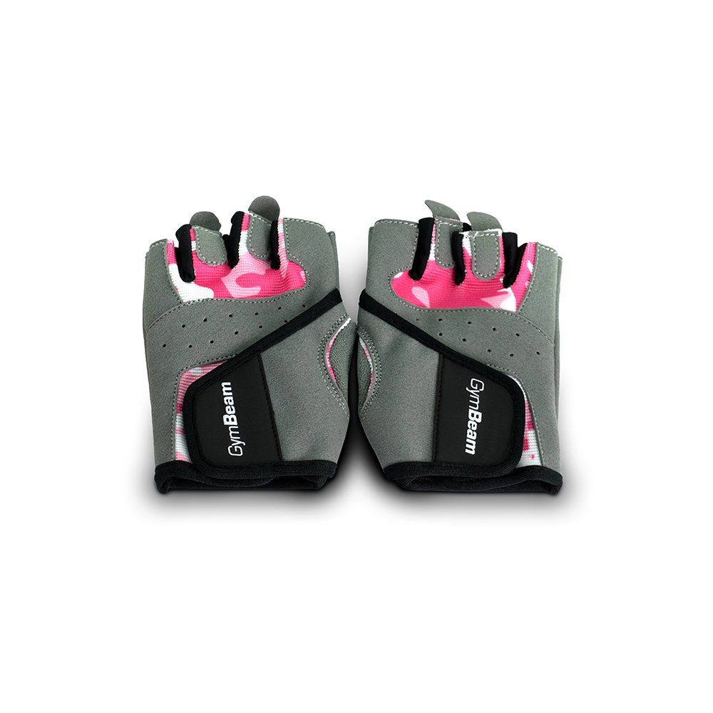 Fitness Dámské rukavice Camo Pink - GymBeam