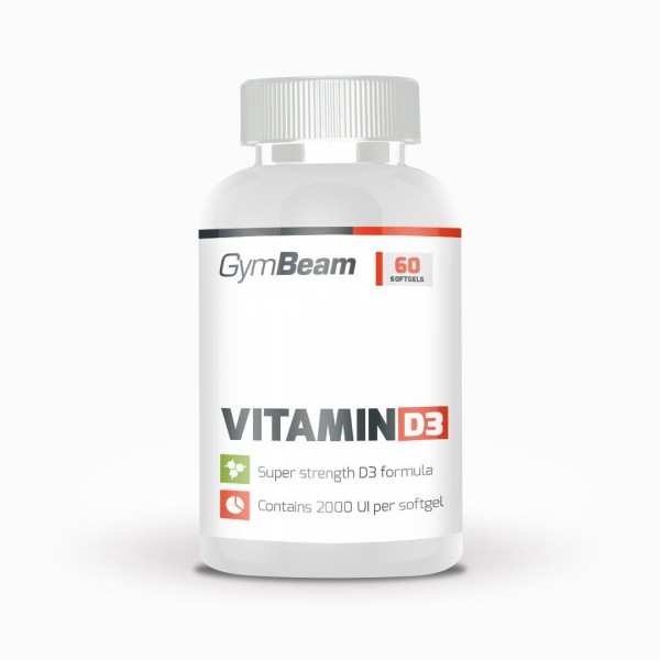 Vitamin D3 2000 IU 60 kapslí - GymBeam