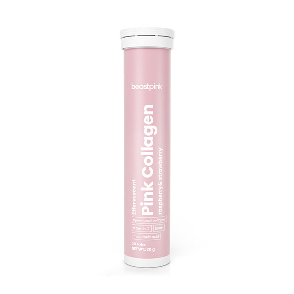 Šumivý Pink Collagen 20 tabliet - BeastPink