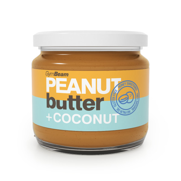 100% Arašidové maslo s kokosom 340 g - GymBeam