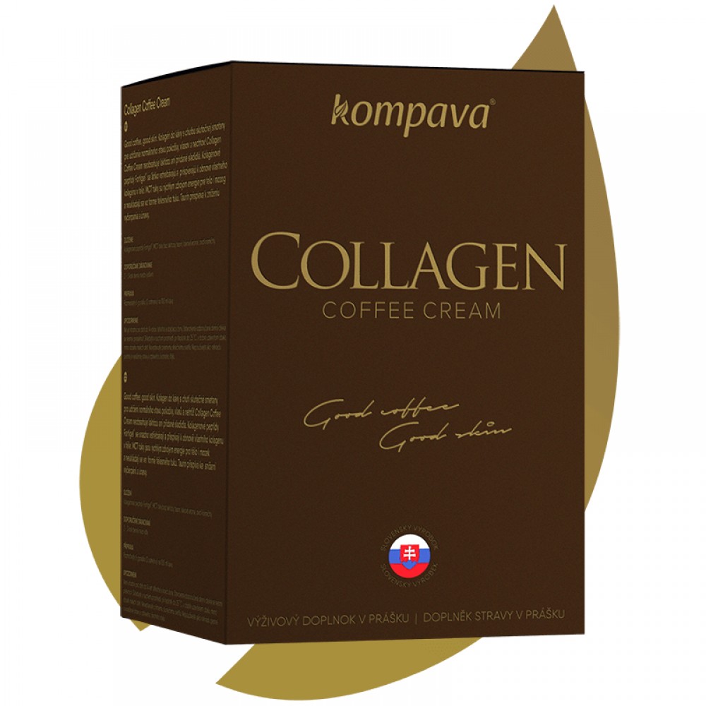 Collagen Coffee Cream 300 g 50 dávek - Kompava