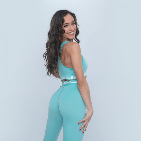 Dámske legíny Simple Turquoise - GymBeam